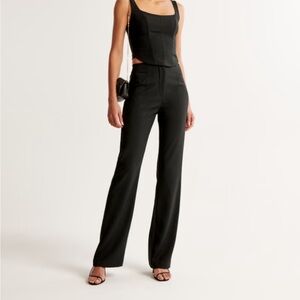 Abercrombie & Fitch High Rise Slim Boot Trousers